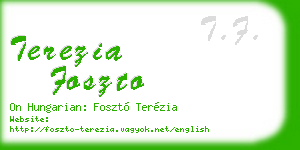 terezia foszto business card